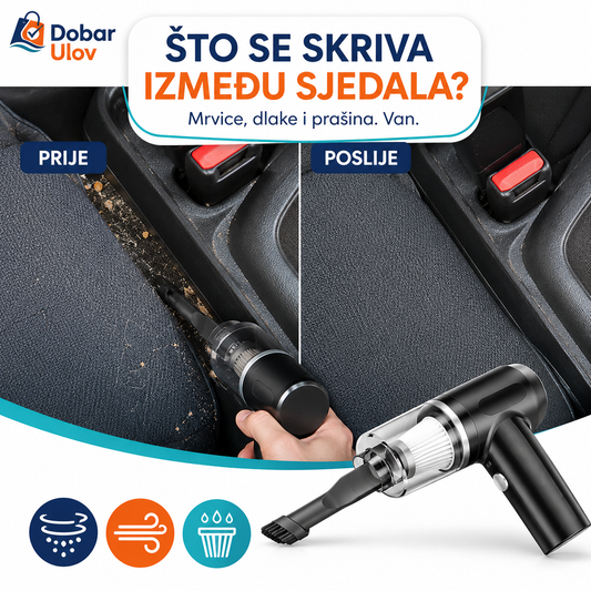 Bežični Mini Usisavač 2u1 | Usisava i ispuhuje