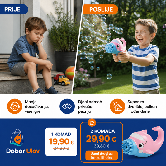 Dupi Dupin - Igračka koja puše mjehuriće