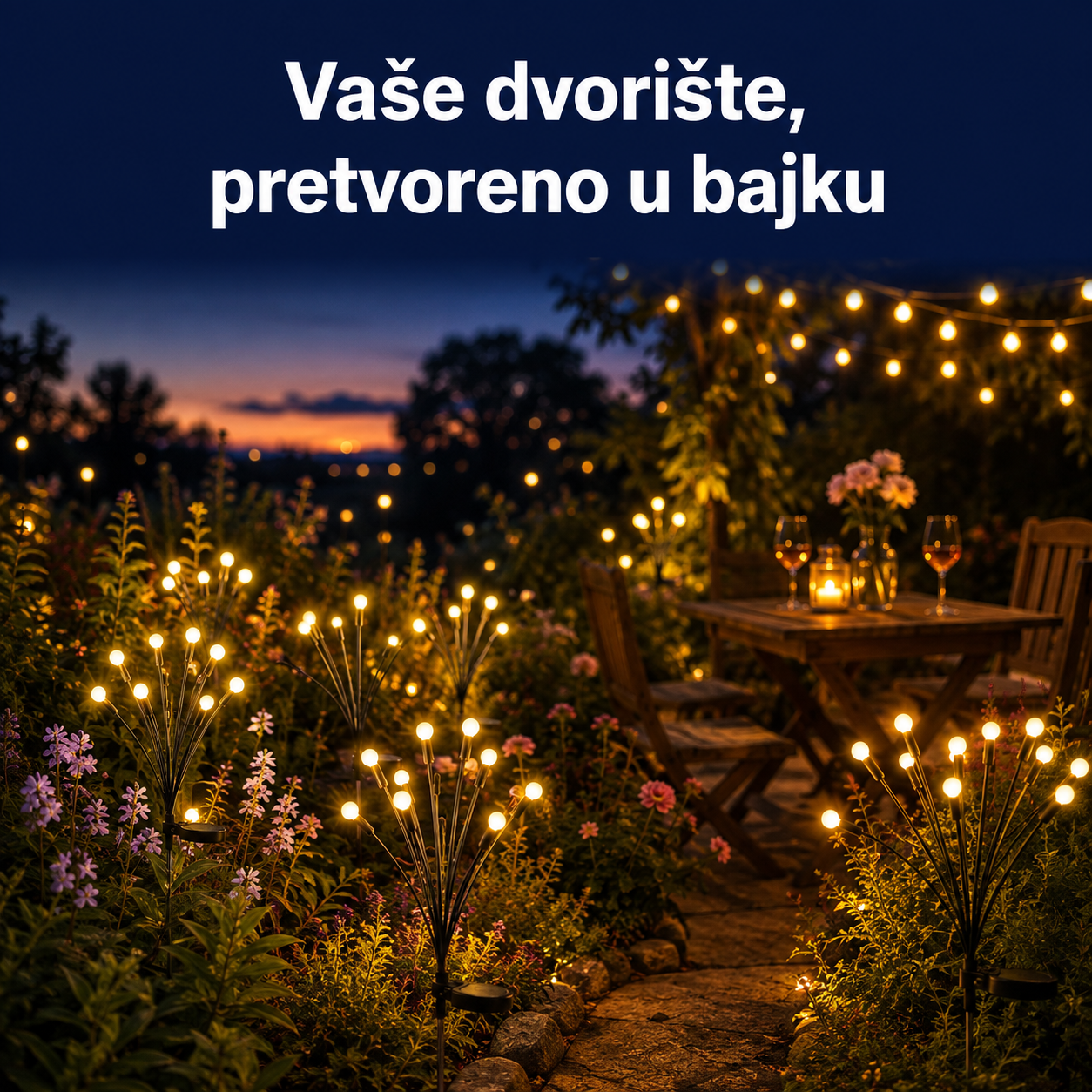 SOMPEX Solarne LED lampice za dvorište