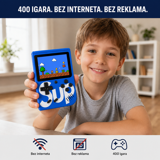 SUP GameBox – prijenosna retro konzola s 400 igara