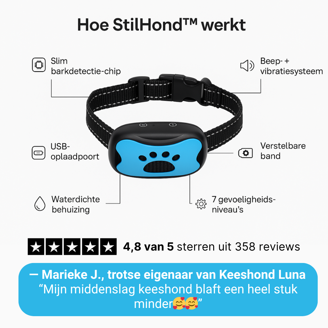 StilHond™ - Rust in huis, zonder harde middelen.
